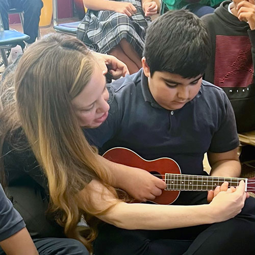 Image showing Teaching Guitar.