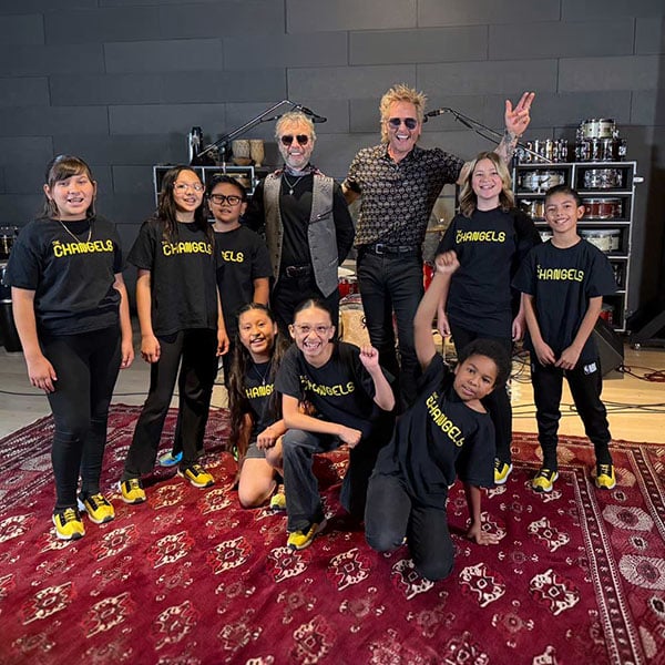Photo of Matt and Paul with Changels.